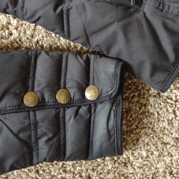 Eddie Bauer Womens Small Black Premium Goose Down Zip Up Quilted Puffer Jacket - Picture 5 of 8